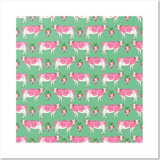 Pink cow print tapestry top
